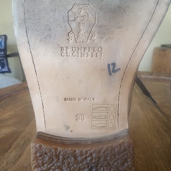 Brunello Cucinelli Leather Oxford Derby Shoes Mens US Size 6 / EU 39 - Picture 14 of 15